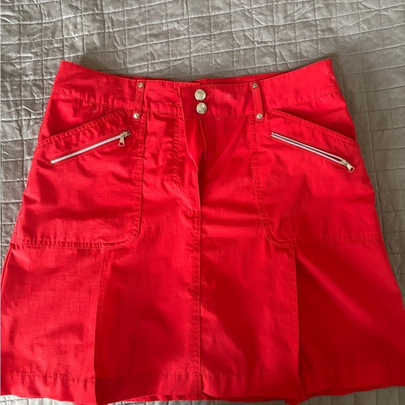 Daily Sport Red Women's golf Skort with Zipper Pockets - Picture 1 of 6